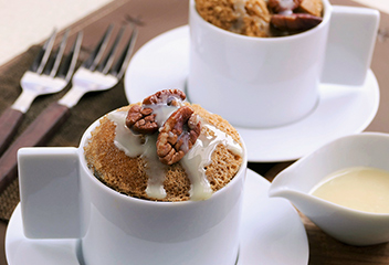 Instant coffee & Nuts with Condensed milk